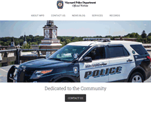 Tablet Screenshot of maynardpolice.com